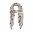 thumbnail image 1 of Abstract Print Scarf - Yellow, 1 of 2