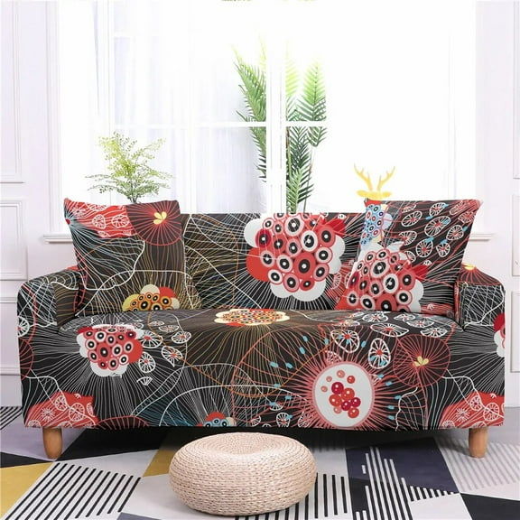 Abstract Printing Sofa Cover Stretch Couch Cover Sofa for Living Room Furniture Protective Modern Elastic Sofa Housse Canapé