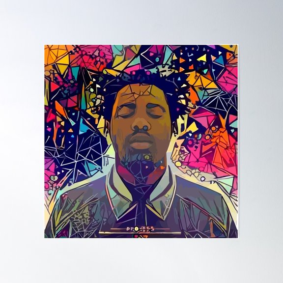 Abstract Process Poster Wall Art, Modern Wall Decor For Living Room Bedroom, 8x12 UNFRAMED