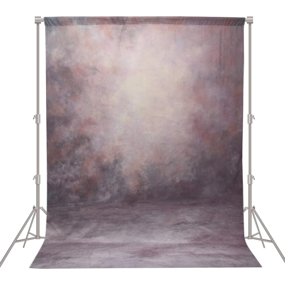Abstract Professional Photography Backdrop for Portrait Photo Props Booth Background Photoshoot Studio with Polyester Fabric Roller Pocket on Top (8x10,Purple,No Stand)
