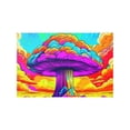 thumbnail image 1 of Abstract Psychedelic Manhattan Project Inspired Mushroom Cloud Poster Print, 1 of 3