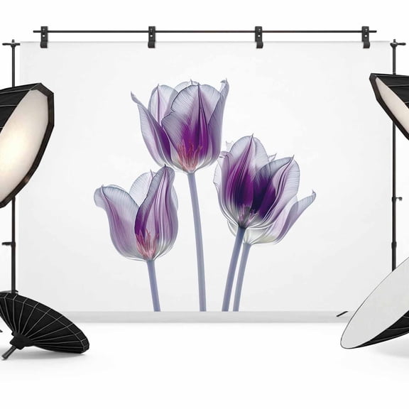 Abstract Purple Backdrop for Photography, Tulip Ray White Texture Photo Backdrop Portrait Background Party Banner Photo Backgrounds for Studio Booth Props, 8x6ft