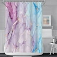 thumbnail image 1 of Abstract Purple and Blue Marble Shower Curtain for Bathroom Gradient Watercolor Gold Sand Waterproof Shower Curtains Modern Art Aesthetic Shower Curtain with Hooks Decorative, 72x72 Inch, 1 of 6
