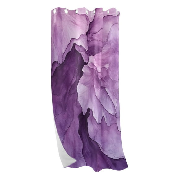 Abstract Purple Flower Blackout Curtains for Living Room Bedroom 42W/52W x 84L Insulated Window Drapes 1 Panels