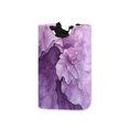 thumbnail image 1 of Abstract Purple Flower Laundry Basket with Handles 50L Collapsible Laundry Hamper for Bathroom Bedroom Laundry Room, 1 of 7