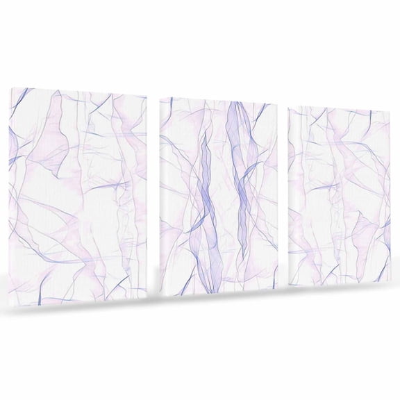 Abstract Purpler Canvas Wall Art 3 Panels, Gradient Marble Texture Framed Wall Decor Modern Artwork Prints Painting for Living Room, Bedroom, Kitchen & Cafe Decor 20" x 24"