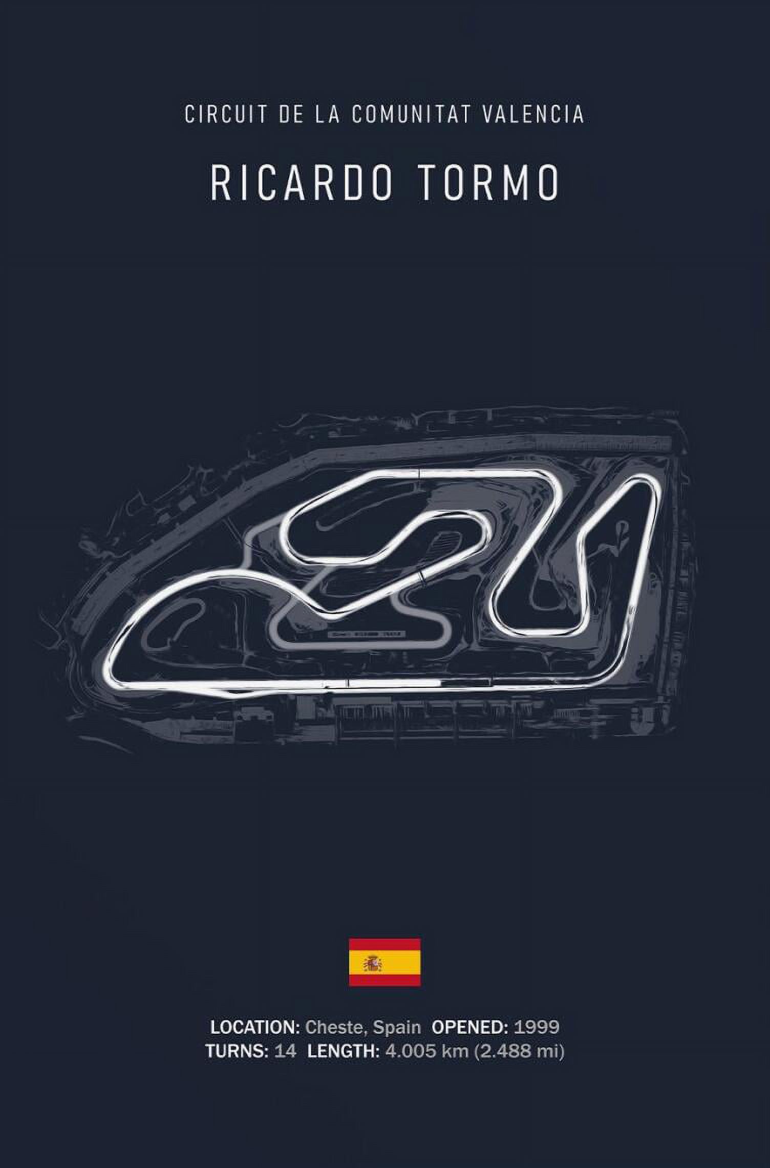 Abstract Racetracks Posters Print Canvas Painting Wall Art Motorcycle