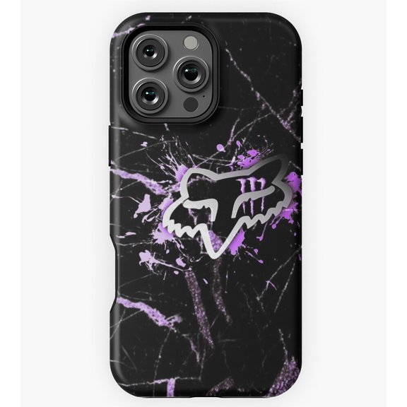 Abstract Racing Fox Art GA055 Phone Case for iPhone 11 to 17 Pro Max