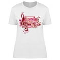 thumbnail image 1 of Abstract Radio Design T-Shirt Women -Image by Shutterstock, Female Large, 1 of 2