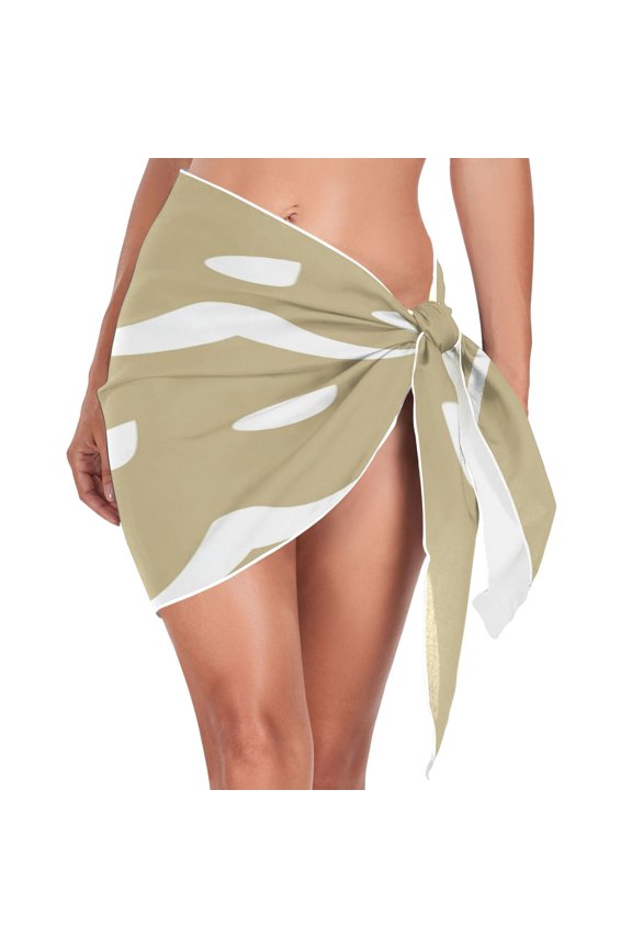 Abstract Rain Scene Triangle Beach Wrap Women's Swimwear Cover Up Sun Protection Quick Dry Summer Fashion Versatile Use