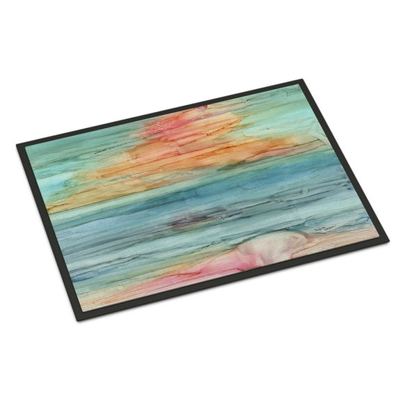 Abstract Rainbow Doormat 18x27