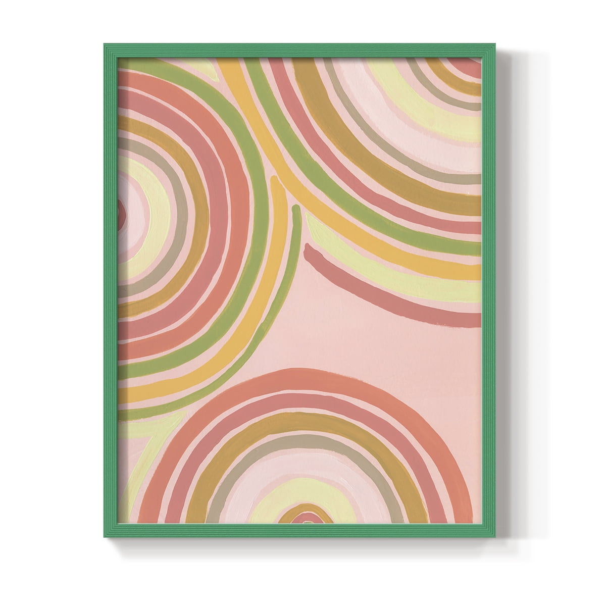 Abstract Rainbow I in Paper Solid Wood 11 x 14 Framed Print