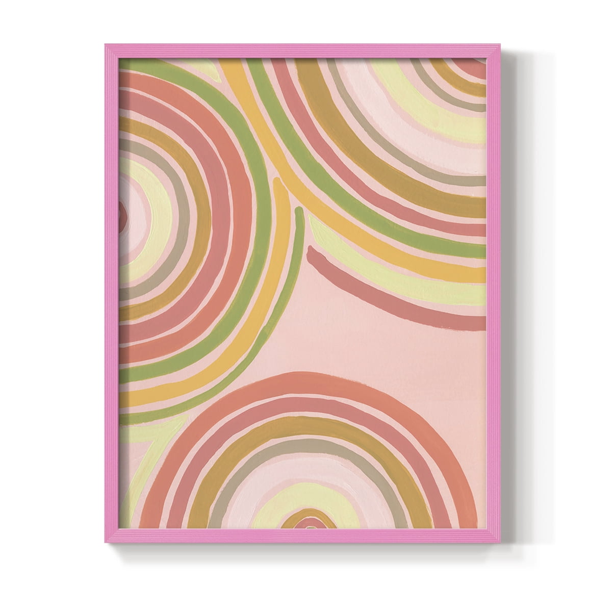 Abstract Rainbow I in Paper Solid Wood 11 x 14 Framed Print