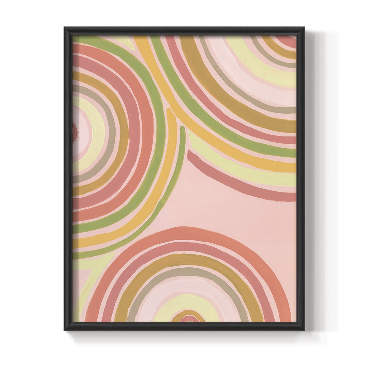 Abstract Rainbow I in Paper Solid Wood 11 x 14 Framed Print