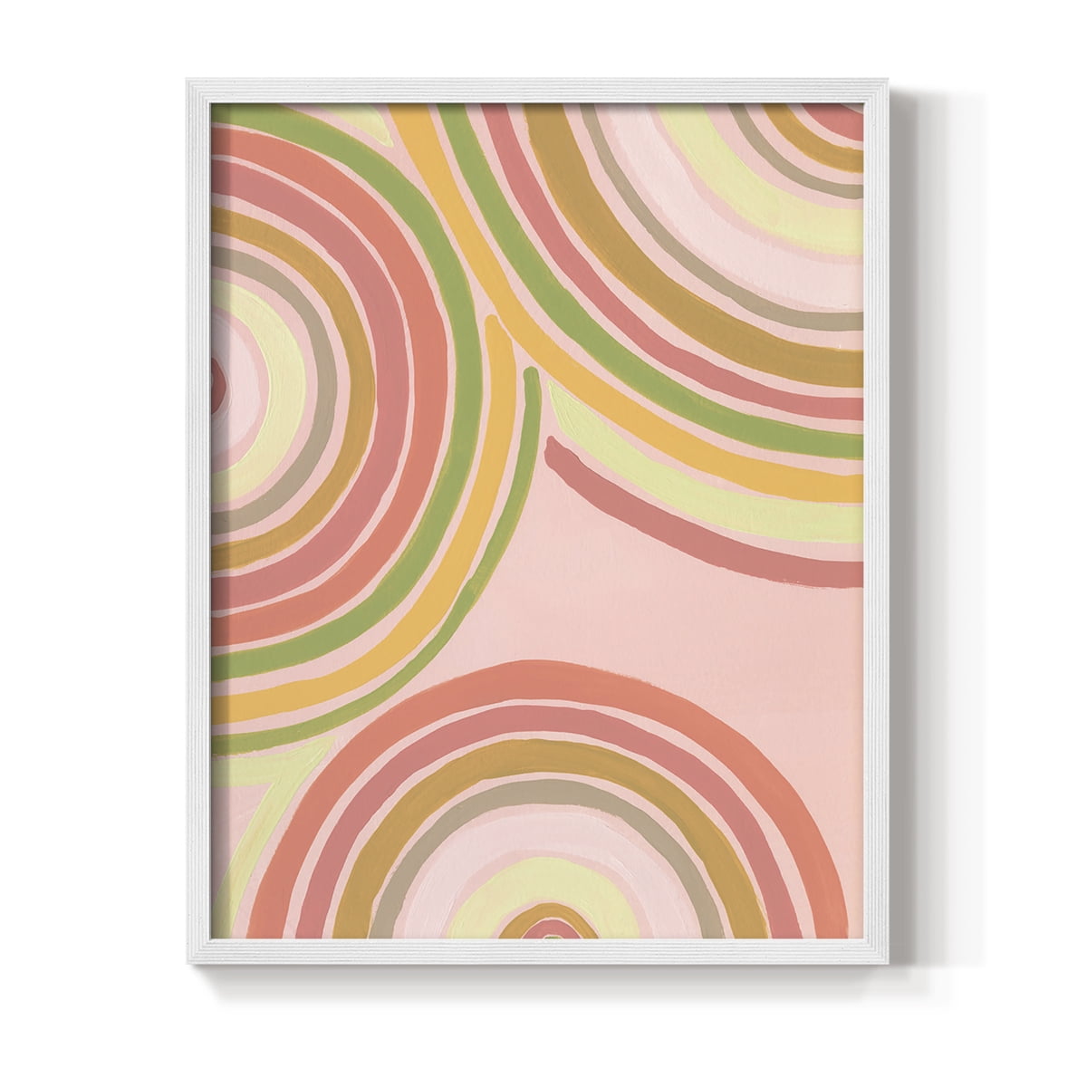 Abstract Rainbow I in Paper Solid Wood 11 x 14 Framed Print