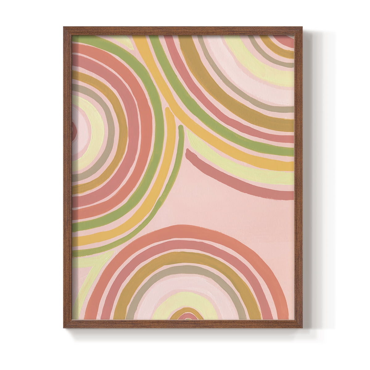 Abstract Rainbow I in Paper Solid Wood 11 x 14 Framed Print