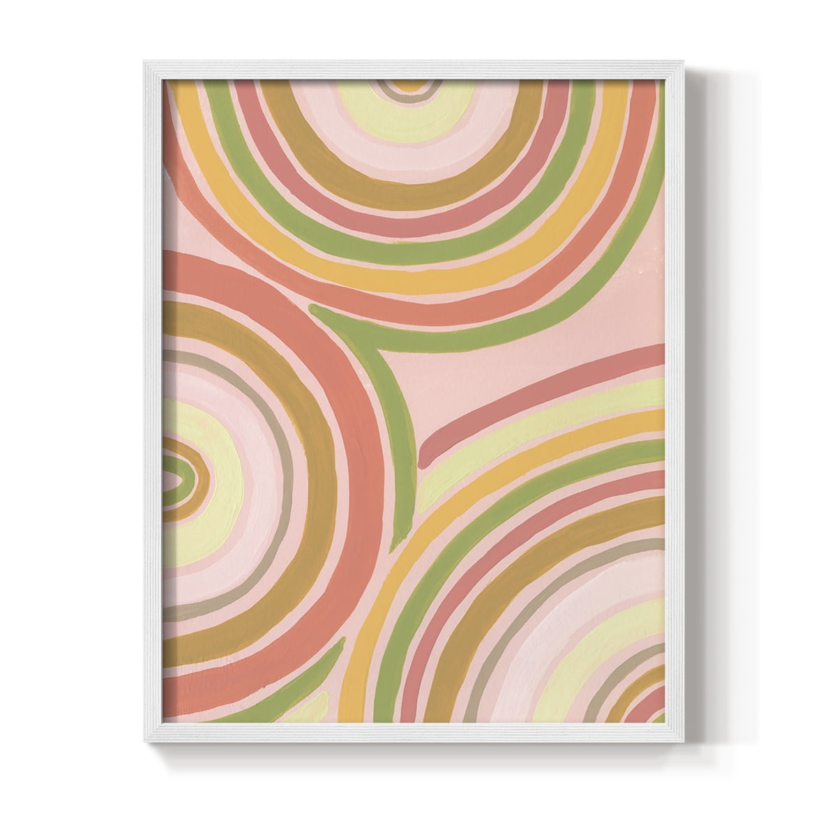 Abstract Rainbow II in Paper Solid Wood 8 x 10 Framed Print