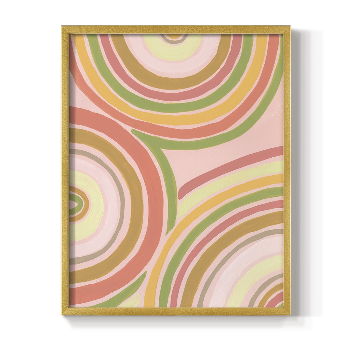 Abstract Rainbow II in Paper Solid Wood 8 x 10 Framed Print