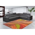 thumbnail image 1 of Abstract Rainbow Waves Multi Color Area Rug Slip Skid Resistant Rubber Back Anti Bacterial Area Rugs (Multi-Color, 6'7" x 9'2"), 1 of 7