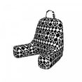 thumbnail image 1 of Abstract Reading Pillow, Geometric Inspirations with Rhombuses and Triangle Shapes Monochrome Illustration, Bedrest Cushion with Back Pocket and Washable Cover, 2 Sizes, by Ambesonne, 1 of 3
