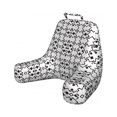 thumbnail image 1 of Abstract Reading Pillow, Illustration of Monochrome Modern Sharp Lines Diamonds Shapes Print, Bedrest Cushion with Back Pocket and Washable Cover, 2 Sizes, by Ambesonne, 1 of 3