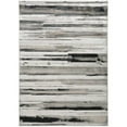 thumbnail image 1 of Abstract Rectangle Area Rug - Silver - Gray & Black, 1 of 1