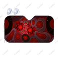 Abstract Red Auto Windshield Sun Shade Car Front Window Visor Vehicle