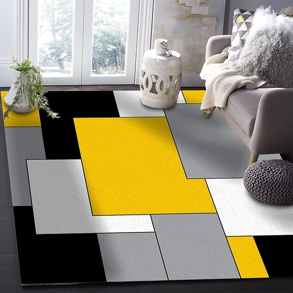 Abstract Red Black Geometric Carpet for Living Room Luxury Home rations Sofa Table Large Area Rugs Entryway Mat Tapis Salon