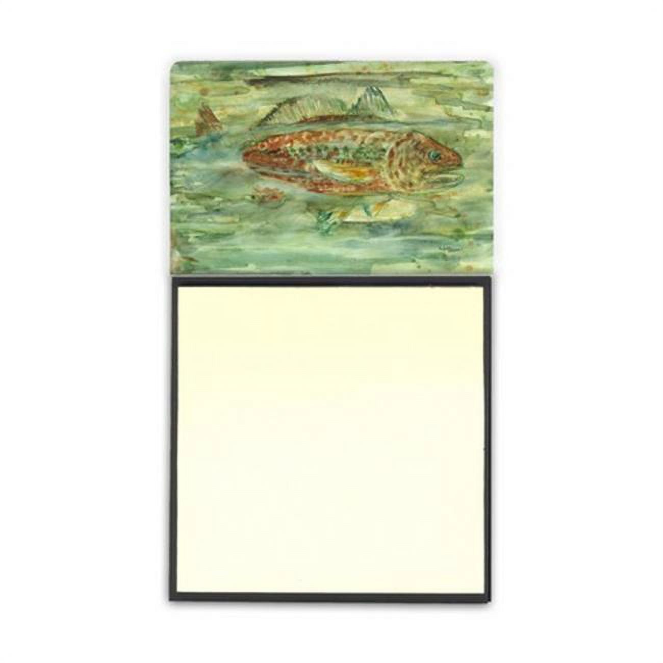 Abstract Red Fish Sticky Note Holder 
