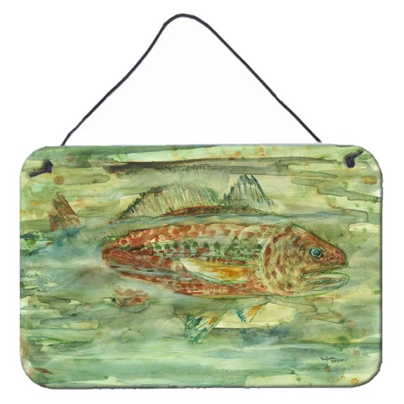 Abstract Red Fish Wall or Door Hanging Prints