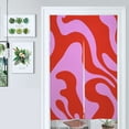 thumbnail image 1 of Abstract Red Pink Swirl Pattern Door Curtain Nordic Living Room DoorCurtain Porch Partition Curtain Kitchen Rative Half Curtain, 1 of 4
