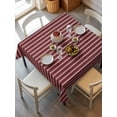 thumbnail image 1 of Abstract Red,Tablecloth Square Table Cloth 54x54,Waterproof Outdoor Table Cloth Covers Decorative Table Protector ,Contemporary Minimalist Gradual Lines Washable Table Cover for Kitchen Dinning Party, 1 of 8