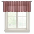 thumbnail image 1 of Abstract Red, Valance Curtains for Kitchen/Living Room/Bathroom/Bedroom Window, Rod Pocket Small Topper Half Short Window Curtains Voile Sheer Scarf, Contemporary Minimalist Gradual Lines 54"x18", 1 of 8