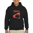 thumbnail image 1 of Abstract Red World Rave Style Hoodie Men -Image by Shutterstock, Male Small, 1 of 4
