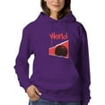 thumbnail image 1 of Abstract Red World Rave Style Hoodie Women -Image by Shutterstock, Female 3X-Large, 1 of 4