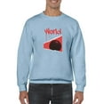 thumbnail image 1 of Abstract Red World Rave Style Sweatshirt Men -Image by Shutterstock, Male Small, 1 of 4