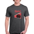 thumbnail image 1 of Abstract Red World Rave Style T-Shirt Men -Image by Shutterstock, Male 5X-Large, 1 of 4