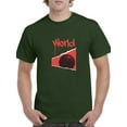 thumbnail image 1 of Abstract Red World Rave Style T-Shirt Men -Image by Shutterstock, Male Large, 1 of 4