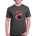 thumbnail image 1 of Abstract Red World Rave Style T-Shirt Men -Image by Shutterstock, Male Small, 1 of 4