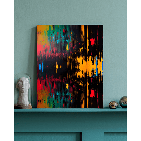 Abstract Reflections - Abstract Expressionism Canvas Wall Art