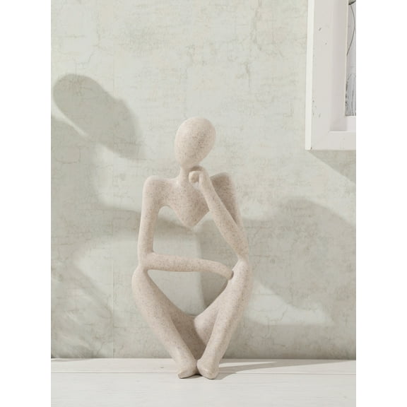 Abstract Resin Sandstone Art Figures - Ornaments for Left and Right Brain Thinking, Modern Ins Style Home Decor