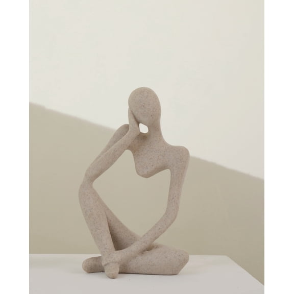 Abstract Resin Sandstone Art Figures - Ornaments for Left and Right Brain Thinking, Modern Ins Style Home Decor