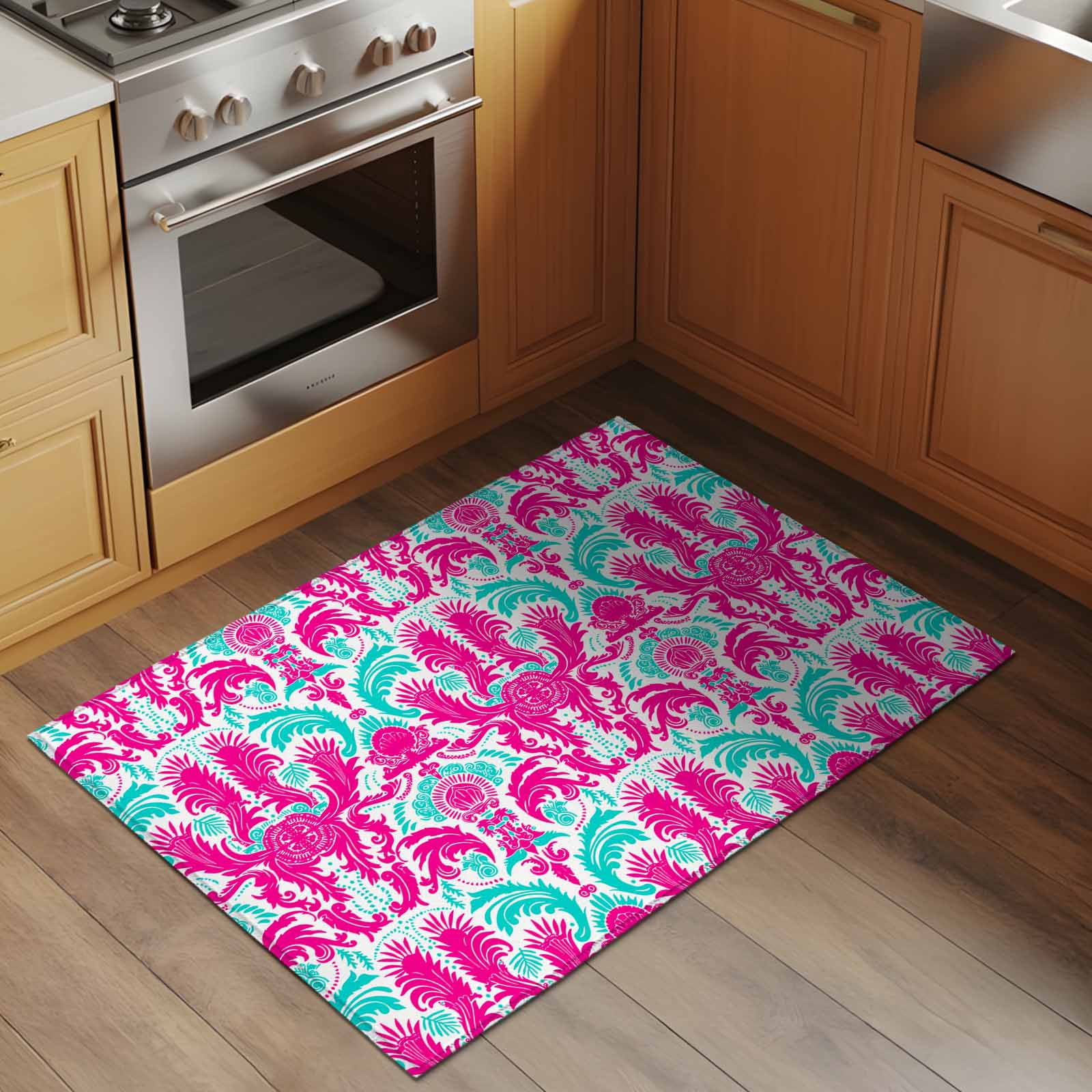 Abstract Retro 2x3 Rug for Entryway Front Door Kitchen Sink Area ...