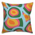 thumbnail image 1 of Abstract Retro Circles 18x18 Spun Poly Pillow, 1 of 3