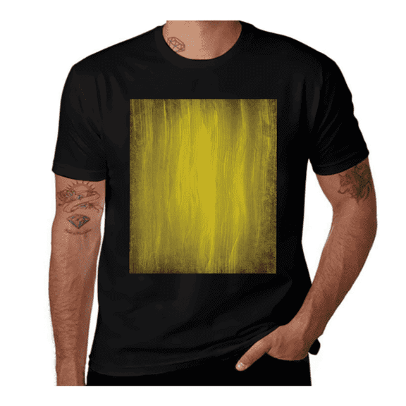 Abstract Retro Grunge-Yellow-Olive Green-Green Casual Streetwea Everyday Tshirt Comfortable Wear tee shirt