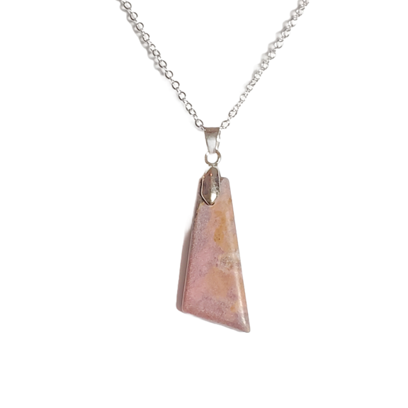 Abstract Rhondite Pendant Necklace
