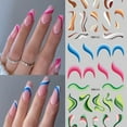 thumbnail image 1 of Abstract Ribbon Line Watermark Nail Sticker Decoration, 1 of 5