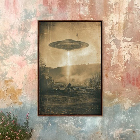 Abstract Ripple Mid-Century Modern Wave Wall Art Poster, Unframed Size 8x12