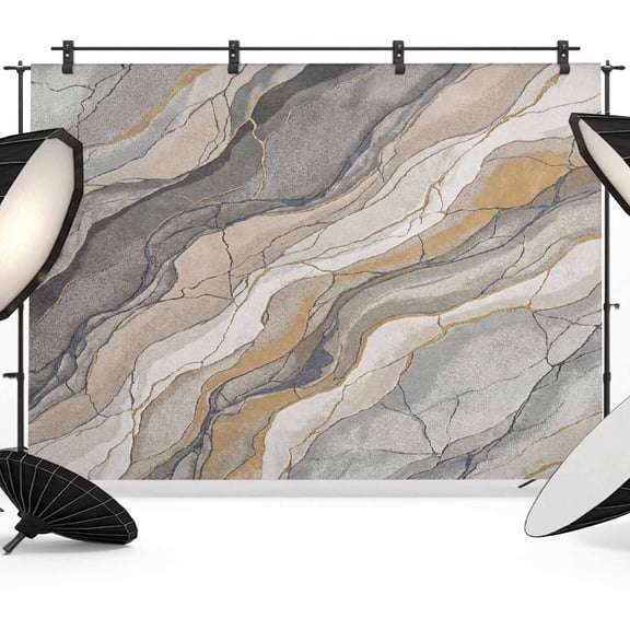 Abstract Rock Strata Photography Backdrop 7x5FT, Industrial Style Layered Rock Strata Textures Photo Backdrops, Background for Photography Studio Photo Studio Background, Back Drop for Photoshoot