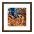 thumbnail image 1 of Abstract Rocks Sky Swirl 8X8 Inch Square Wooden Framed Wall Art Print Picture with Mount, 1 of 4